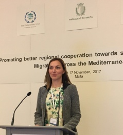 17 November 2017 MP Aleksandra Maletic at the Conference on migration on Malta